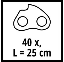Kedjelänksymbol 40 stycken längd 25 cm