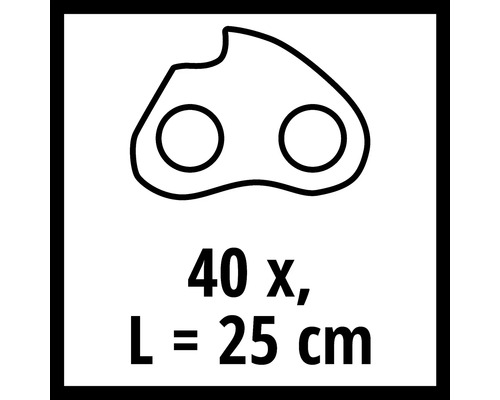 Kedjelänksymbol 40 stycken längd 25 cm