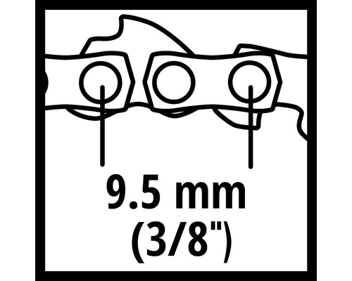 Motorsåg Kedjedelning 9,5 mm (3/8 tum)