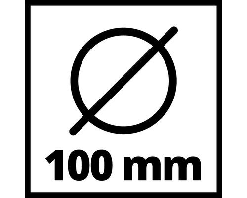 Symbol för 100 millimeter diameter