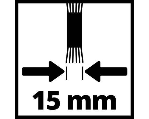 Symbol för 15 millimeter minsta avstånd