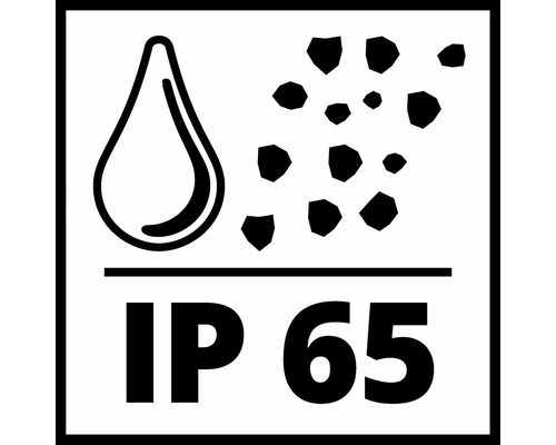 IP65 skyddsklass: dammtät och skydd mot strålvatten