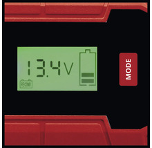 Display för batteriladdare med laddningsstatus 13,4 V