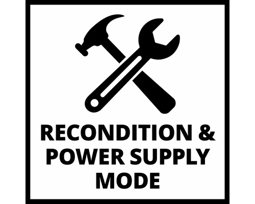 Symbol för rekonditionering och strömförsörjningsläge