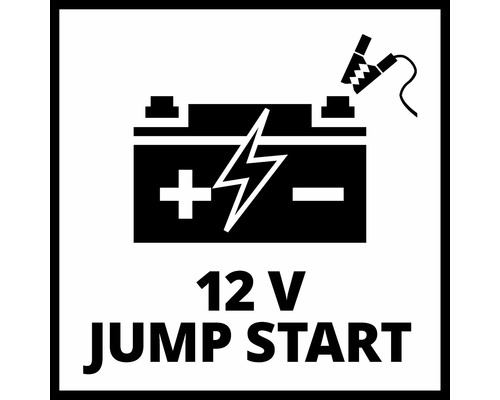Symbol för 12 volt starthjälp
