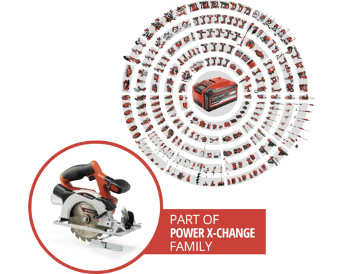 Einhell Power X-Change-familjen med cirkelsåg och batteri