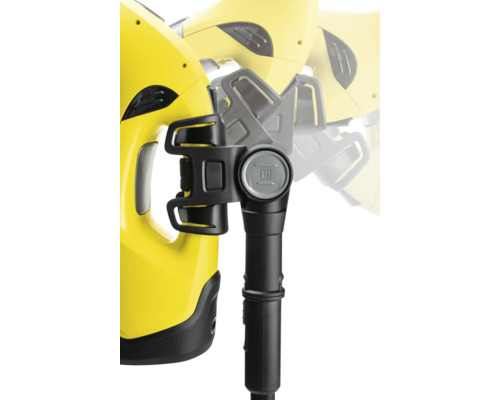 Detaljvy av en fönstertvätt med teleskopstång