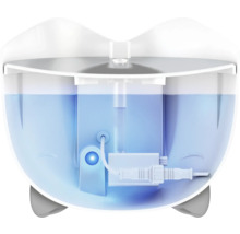 Inre vy av en djurfontän med vattennivåindikator