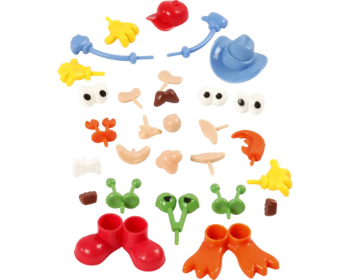 Leksaksdelar för en barnleksak att sätta ihop