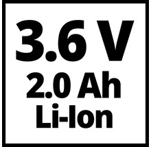 Information om 3.6 V 2.0 Ah litiumjonbatteri
