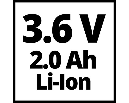 Information om 3.6 V 2.0 Ah litiumjonbatteri