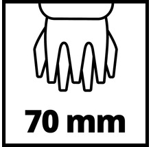 Symbol för 70 millimeter skärdjup
