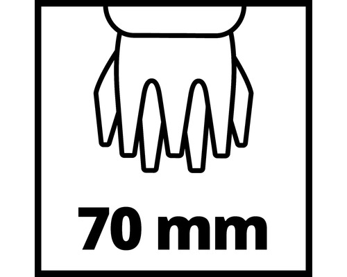 Symbol för 70 millimeter skärdjup