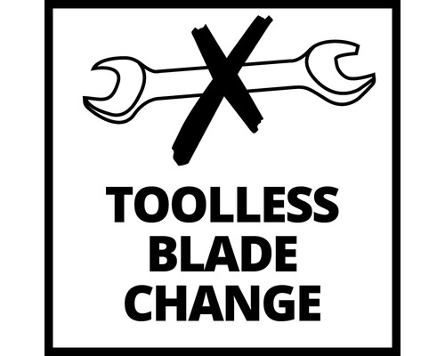 Symbol för verktygslöst bladbyte