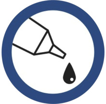 Symbol för droppfri applicering