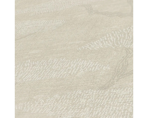 Närbild av en ljus textil tapet med mönster