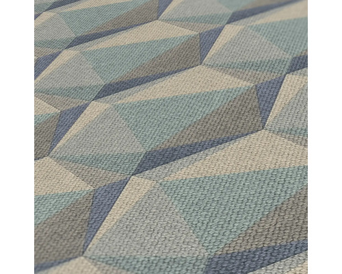 Närbild av en strukturerad tapet med ett geometriskt mönster