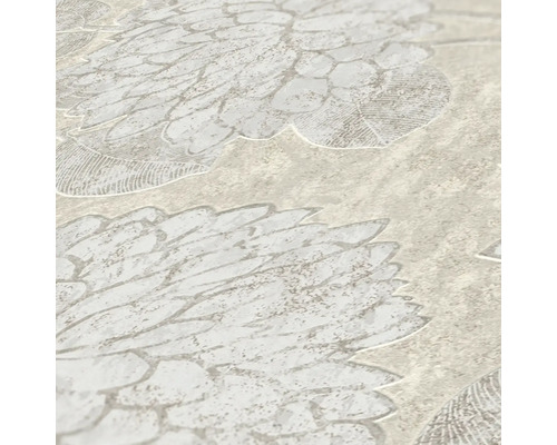 Närbild av en tapet med blommönster