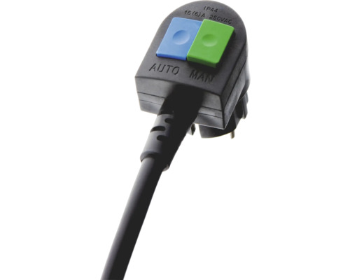 Nätkontakt med två strömbrytare för automatisk och manuell drift