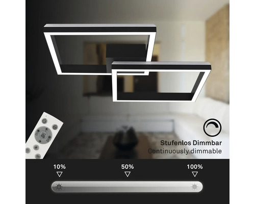 Takspotlight med dimmerfunktion och fjärrkontroll i vardagsrummet