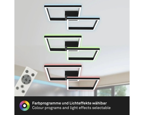 Modern LED taklampa med färgskiftning och fjärrkontroll