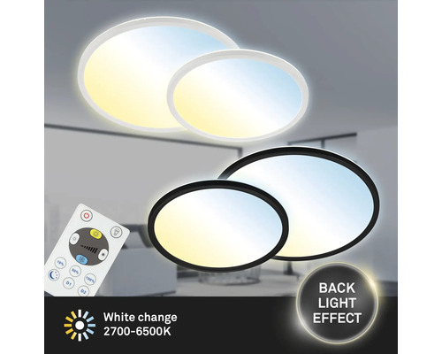 Taklampor med fjärrkontroll för att styra bakgrundsbelysningseffekten.