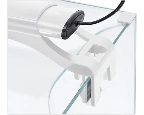 Akvarielampa med fäste för montering på akvariet