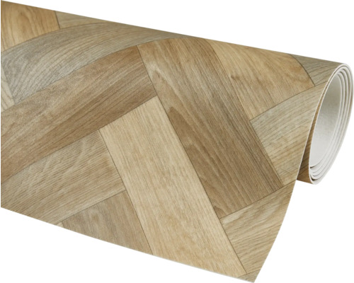 Rullad vinyl med fiskbensmönster