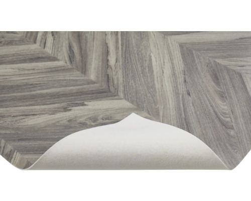 Vinylgolv i fiskbensmönster med filtunderlag