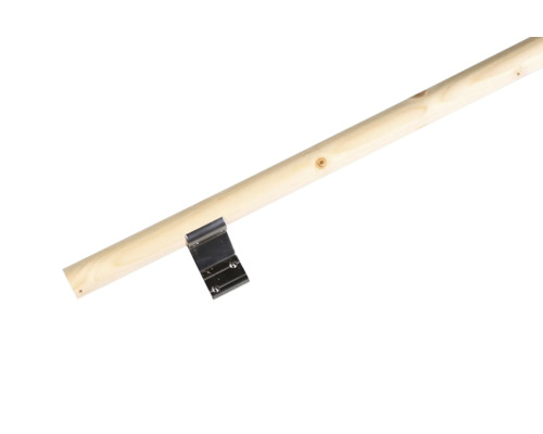 Träskaft med metallfäste