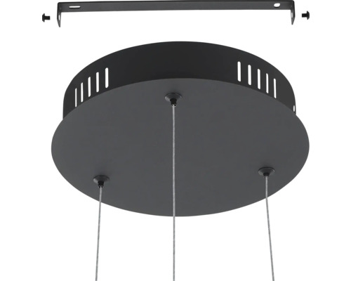 Monteringsmaterial för en hänglampa med runt takfäste