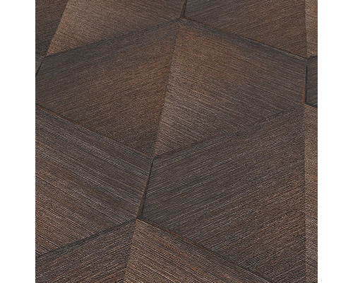 Närbild av en strukturerad väggtapet med geometriska former.