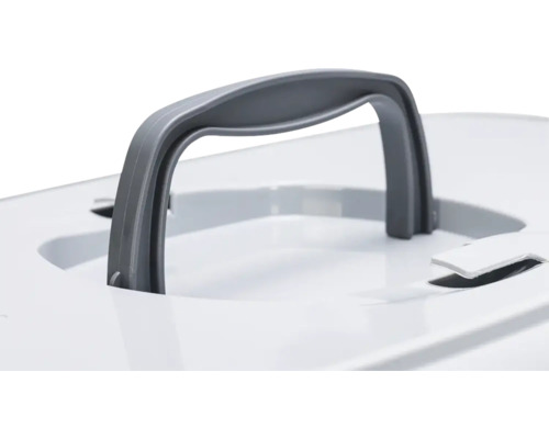 Detaljvy av behållare med handtag