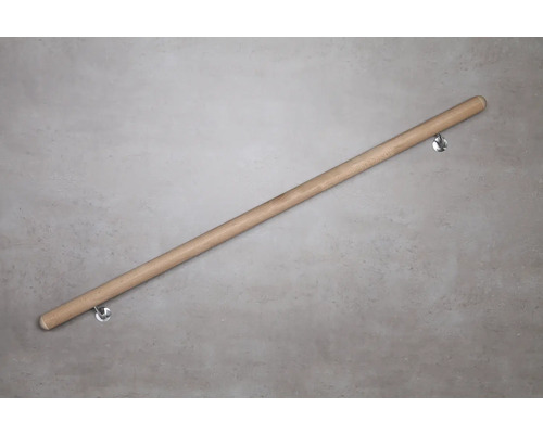 Trä handledare med fäste för väggmontering