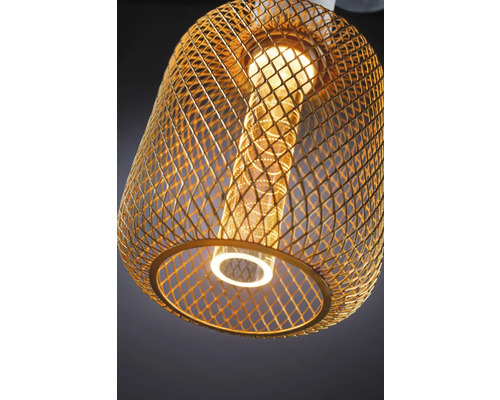 Metalltråd hänglampa med ljuskälla