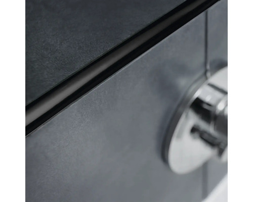 Detaljvy av ett kassaskåp med vridknapp