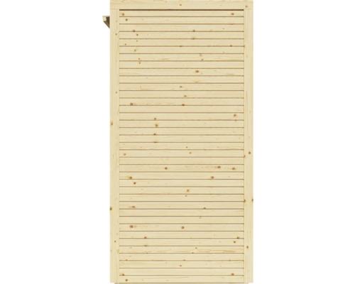 Trävägg med horisontella brädor för utomhusbruk