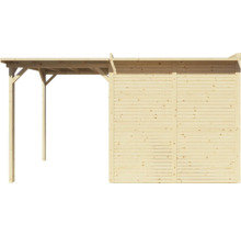 Träpergola med sidovägg för trädgården