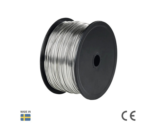 Rostfri tråd på spole