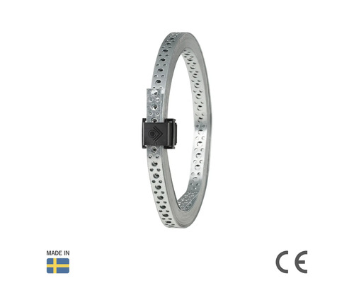 Perforerat metallband med fästelement