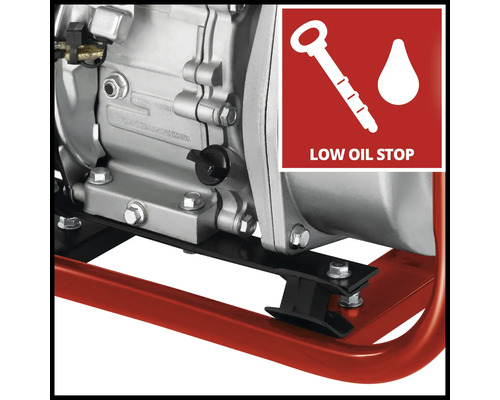 Low Oil Stop-funktion för produkten.