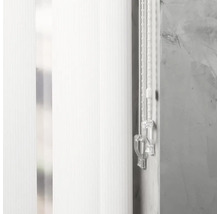 Lamellgardin med manöverkedja för fönsterdekoration