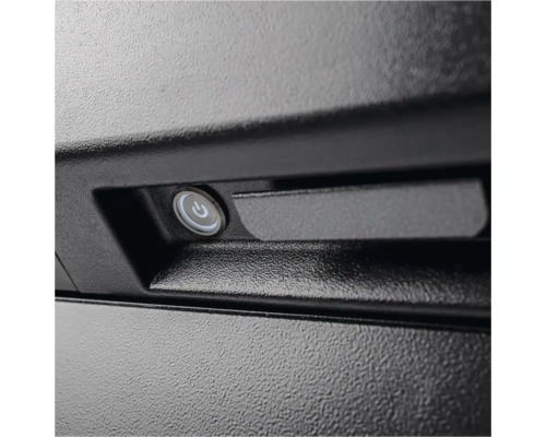 Närbild på strömbrytaren