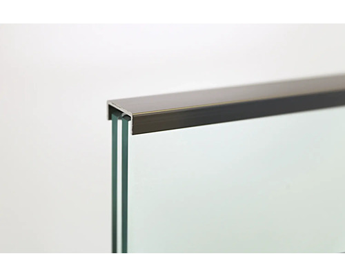Detaljvy av glas med metallram
