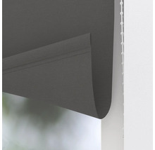 Grå rullgardin med kedja för fönsterdekoration