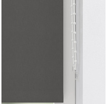 Grå rullgardin med manöverkedja