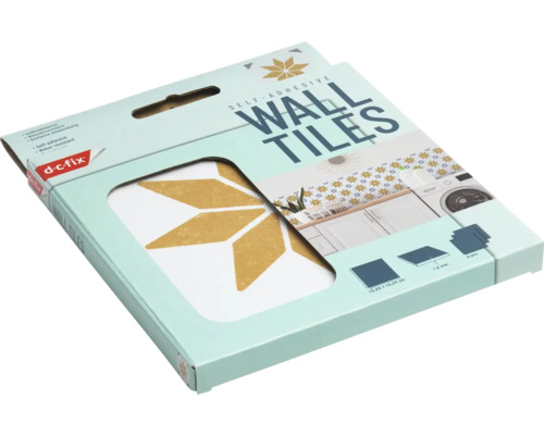 Paket självhäftande väggplattor med geometriskt mönster