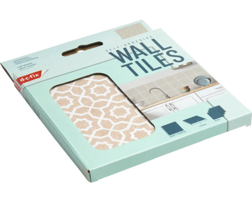Förpackning självhäftande väggplattor med geometriskt mönster