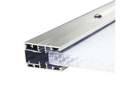 Aluminiumprofil med kanalplast
