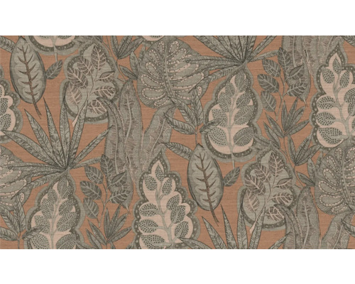 Tapet med tropiskt bladmönster